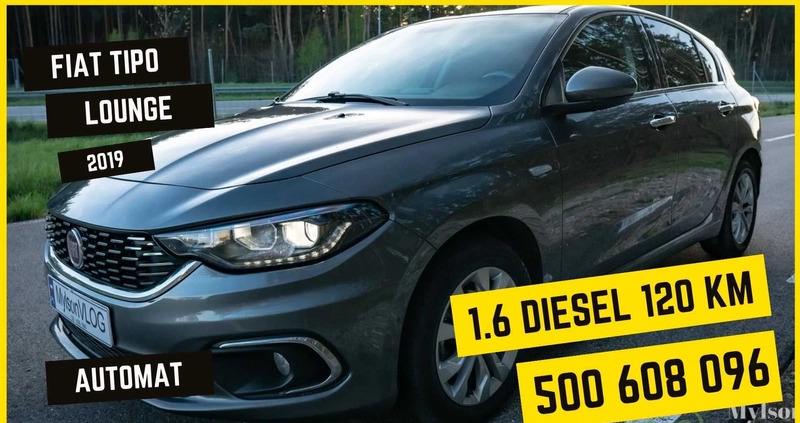 Fiat Tipo cena 49077 przebieg: 74000, rok produkcji 2019 z Chociwel małe 667